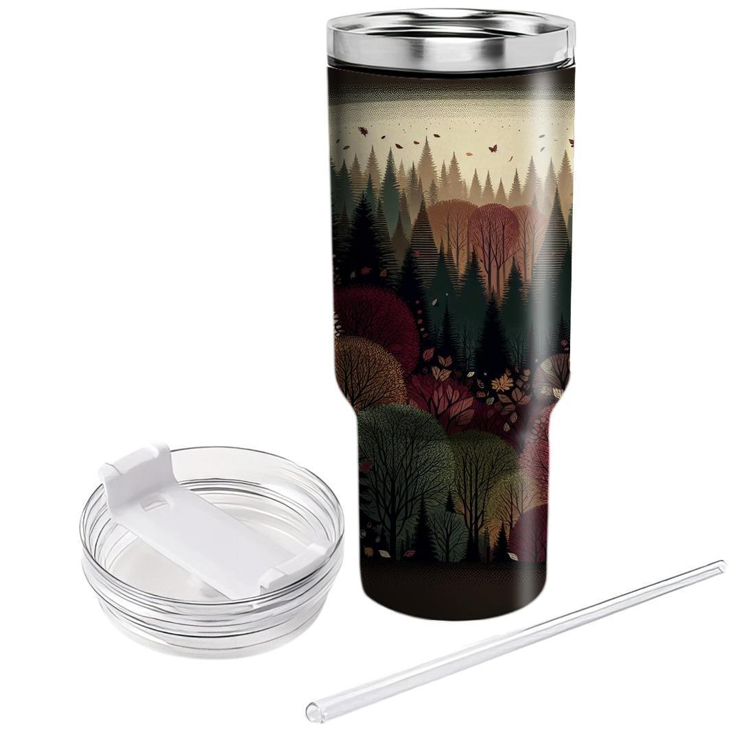 Mystic Autumn Woods  Travel Tumblers