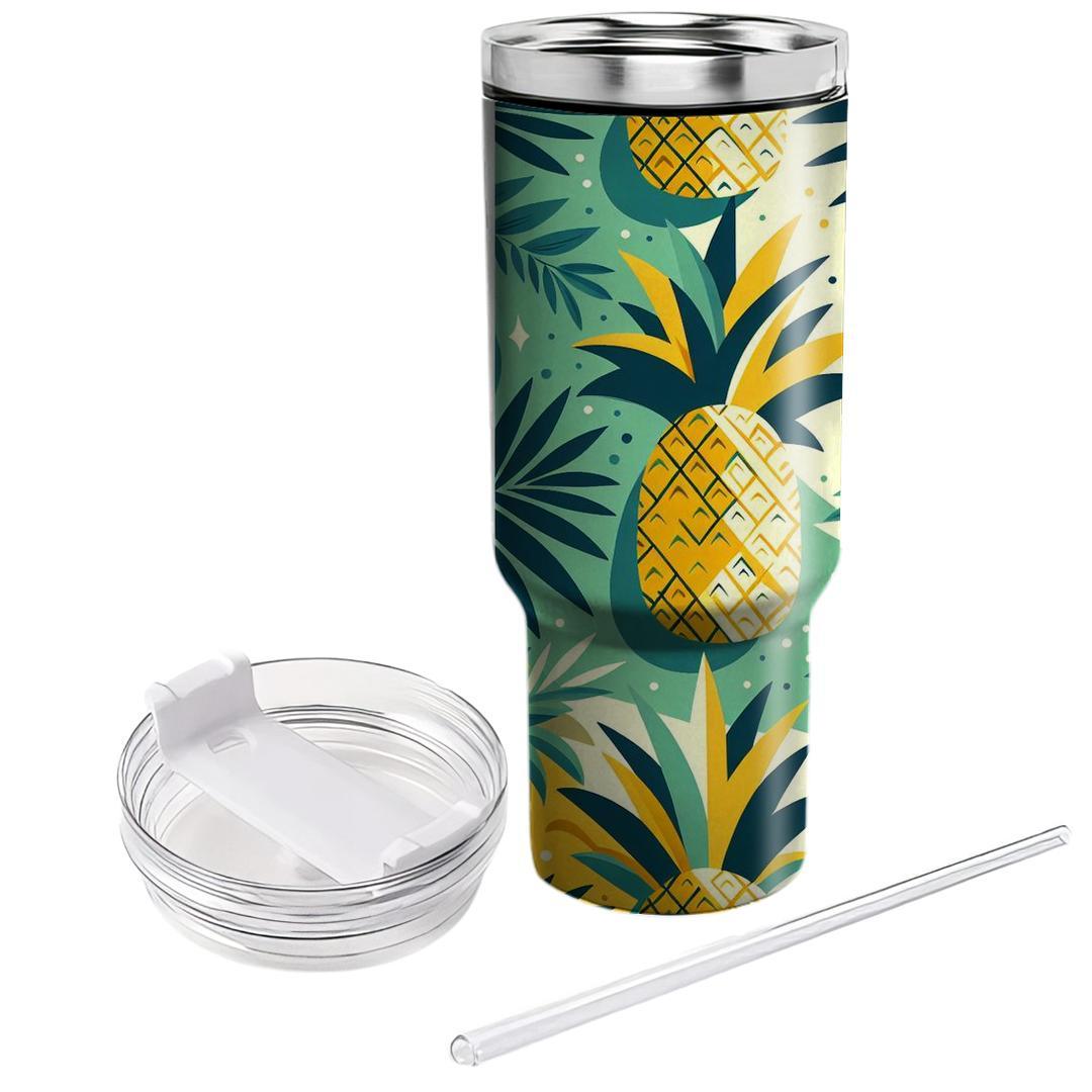 Pineapple Tropical Pattern  Insulated Tumblers