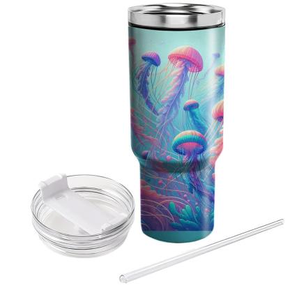 Colorful Jellyfish Dance  Travel Tumblers