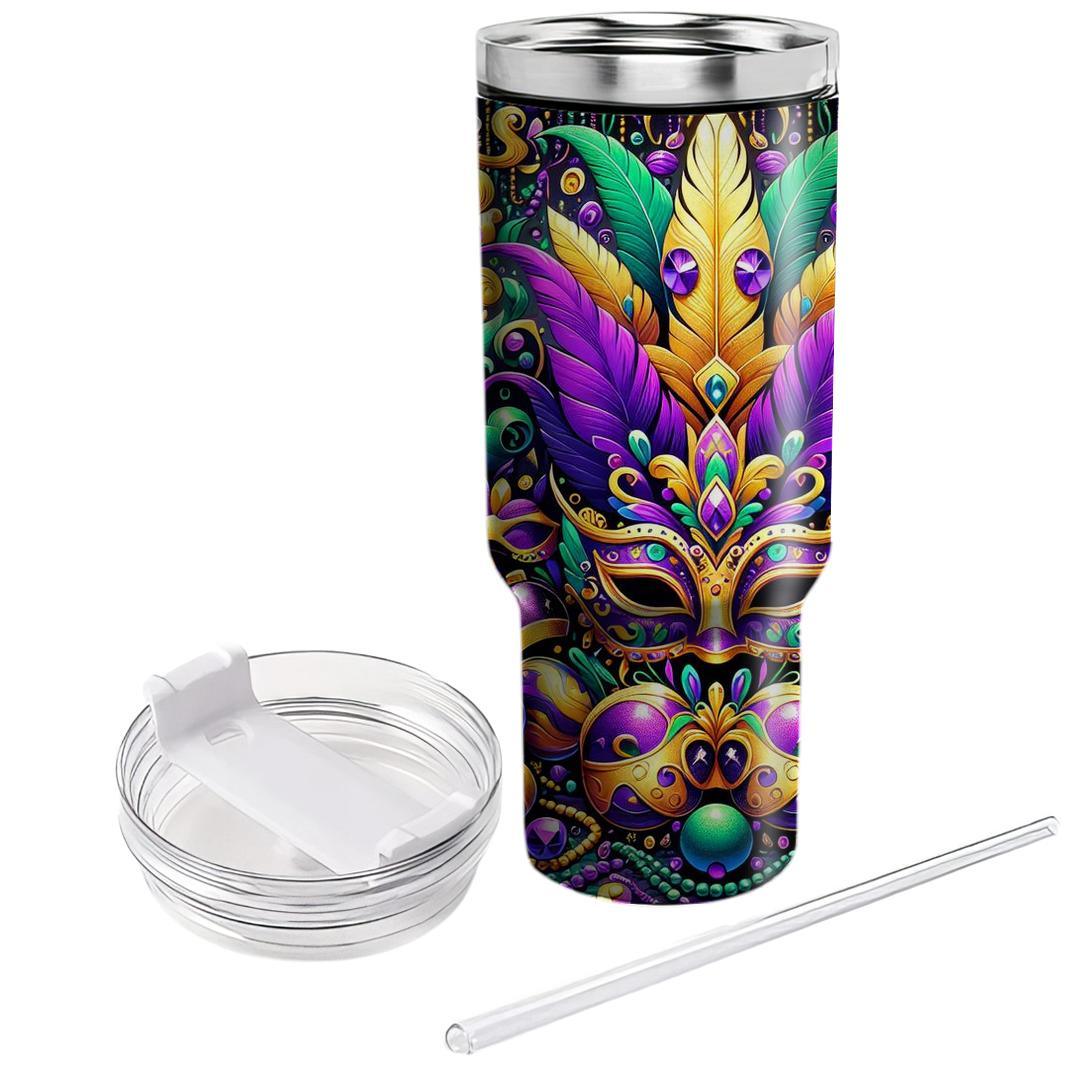 Prismatic Parades - Mardi Gras Fusion  Tumblers With Lids