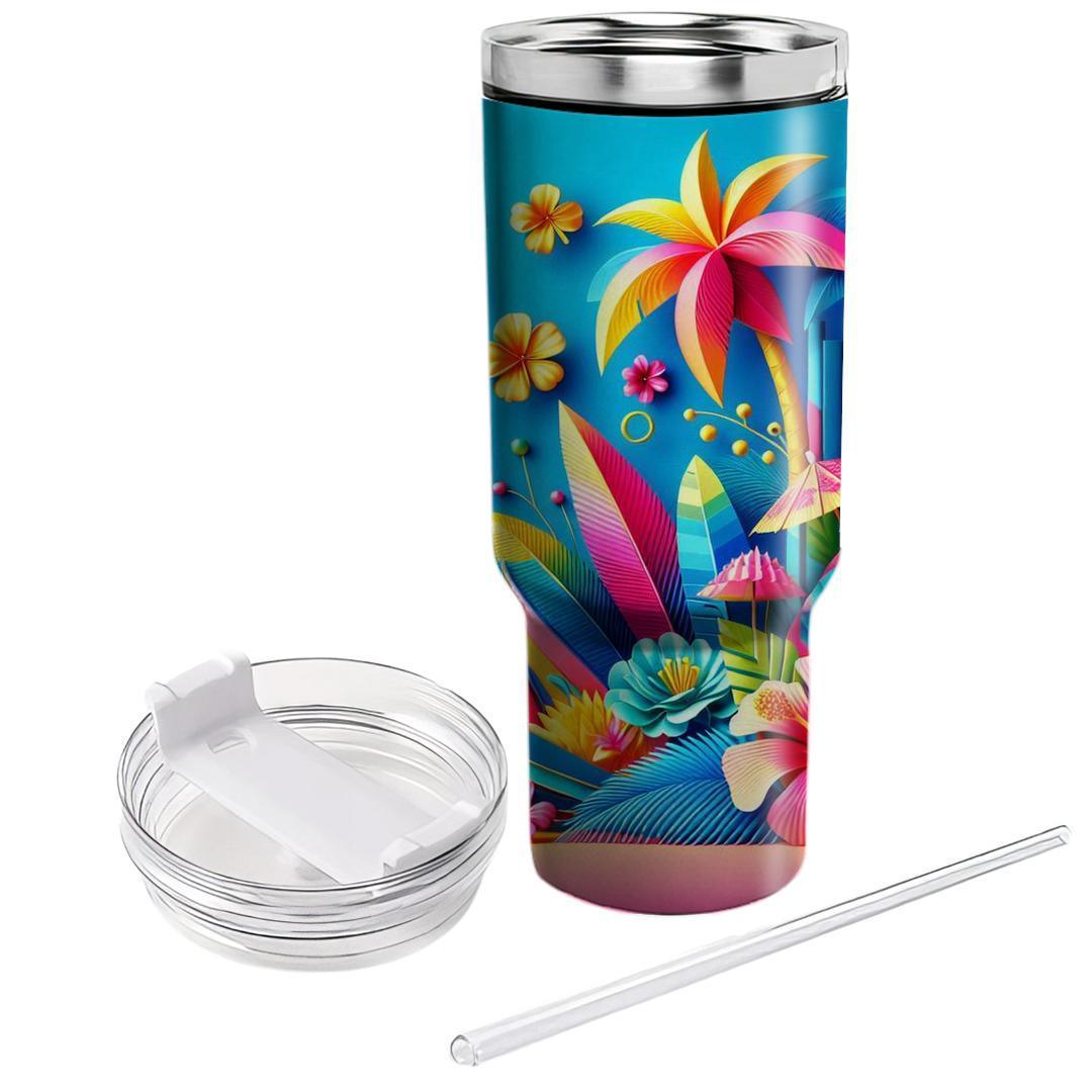 Summer Tropic Breeze  Travel Tumblers