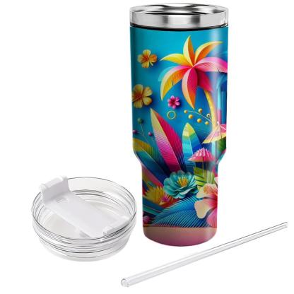 Summer Tropic Breeze  Travel Tumblers