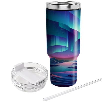 Winter Polar Symphony  Travel Tumblers