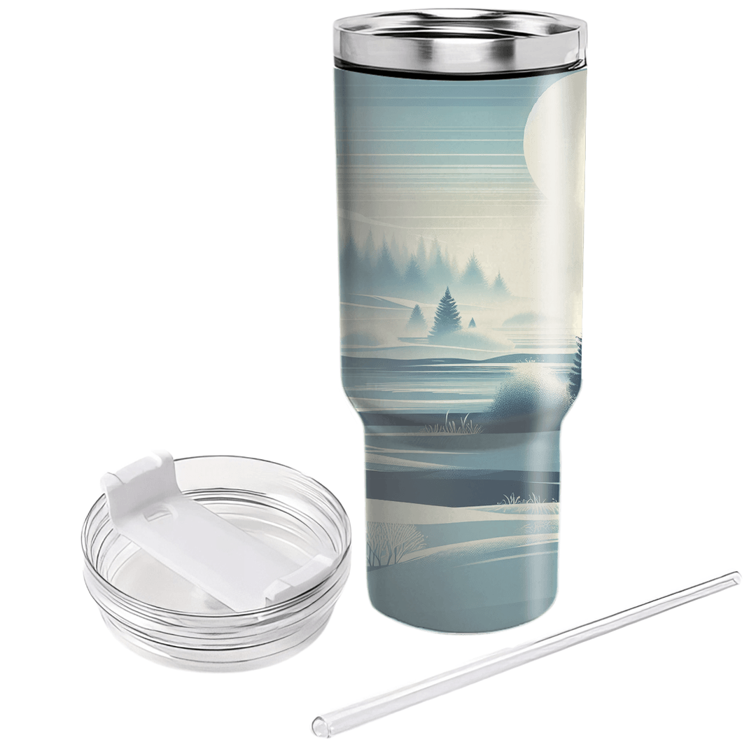 Winter Morning Mist  Personalized Tumblers