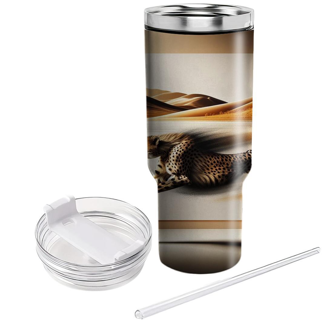Chic Cheetah Dash  Travel Tumblers