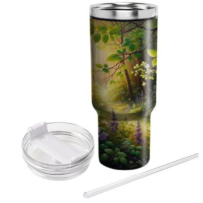Enchanted Spring Forest  Travel Tumblers