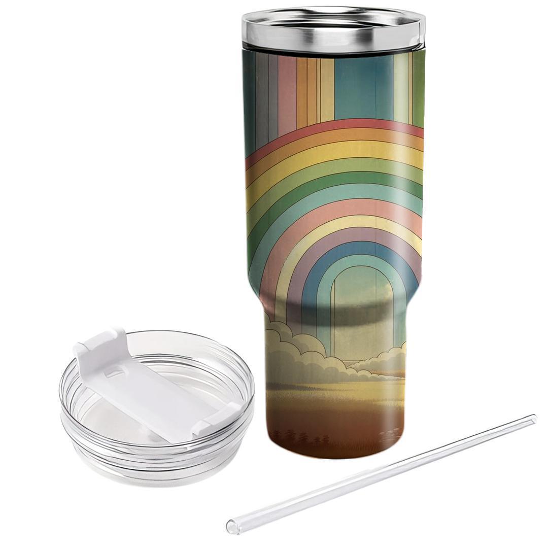 Nostalgic Rainbow Dreams  Travel Tumblers
