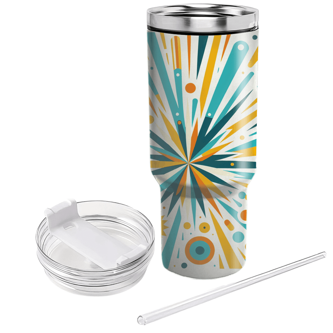 Retro Starburst Design  Custom Tumblers