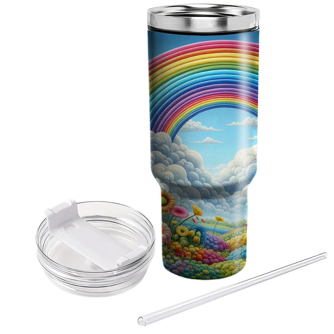 Spring Rainbow Sky  Custom Tumblers