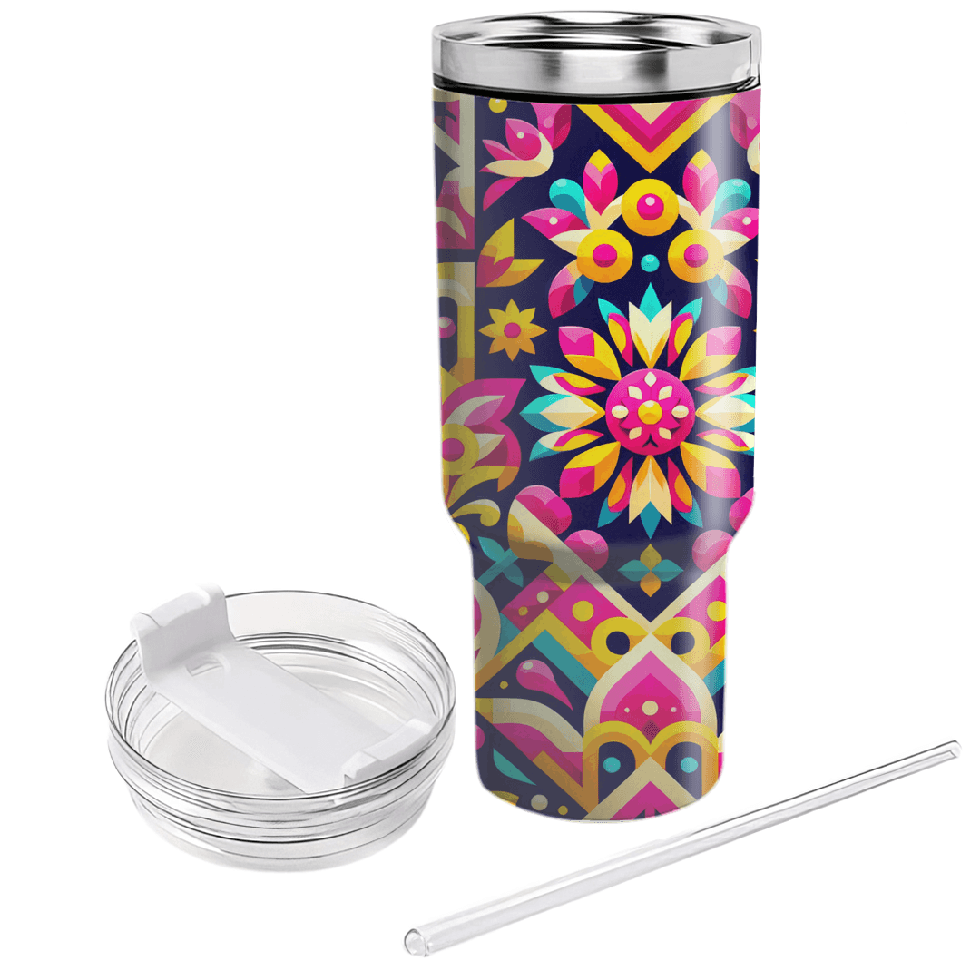 Colorful Fiesta Pattern  Custom Tumblers
