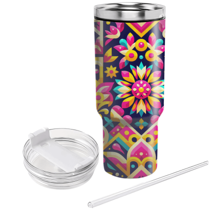 Colorful Fiesta Pattern  Custom Tumblers