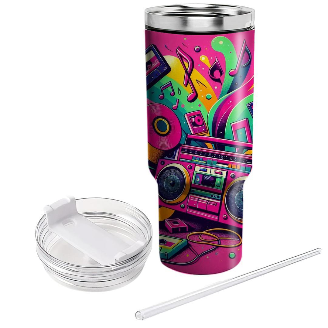 Funky Retro Boombox  Unique Tumblers