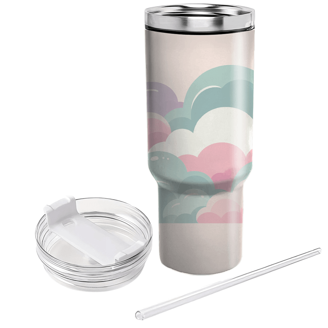 Dreamy Pastel Clouds  Tumbler Cups