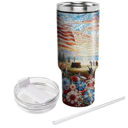 Mosaic Of Moments - Memorial Day  Tumblers With Lids