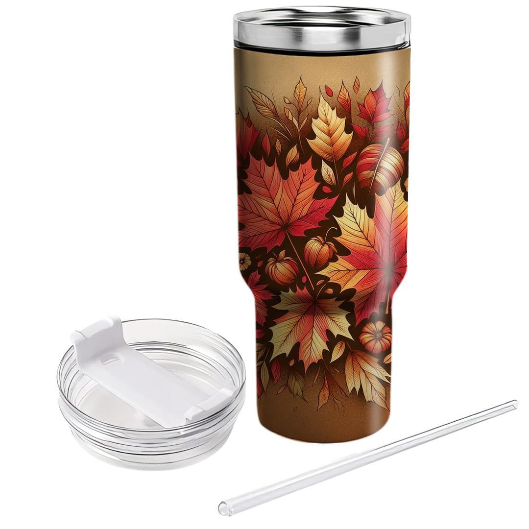 Autumn Maple Harvest  Tumbler Cups