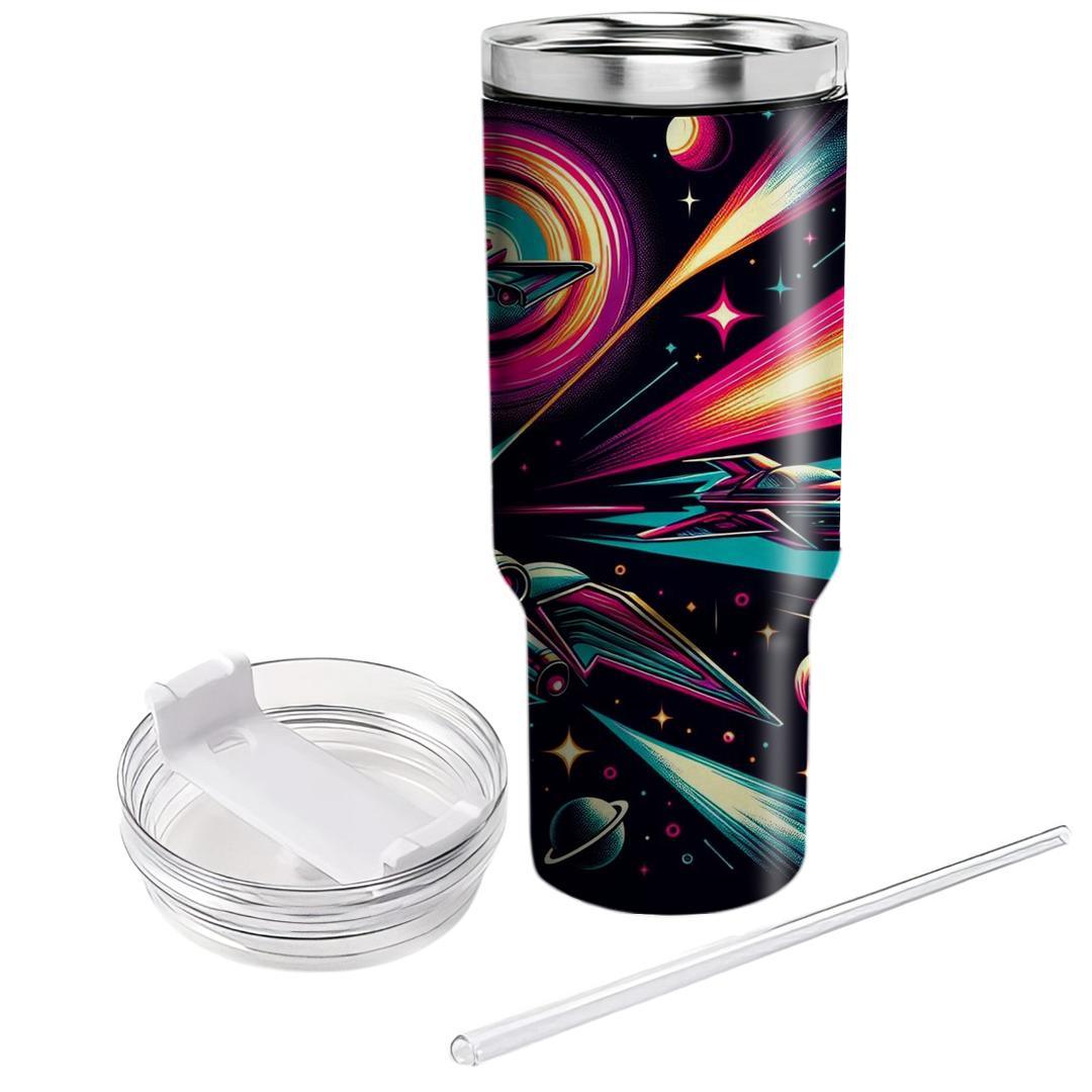 Retro Sci-fi Adventure  Tumbler Cups