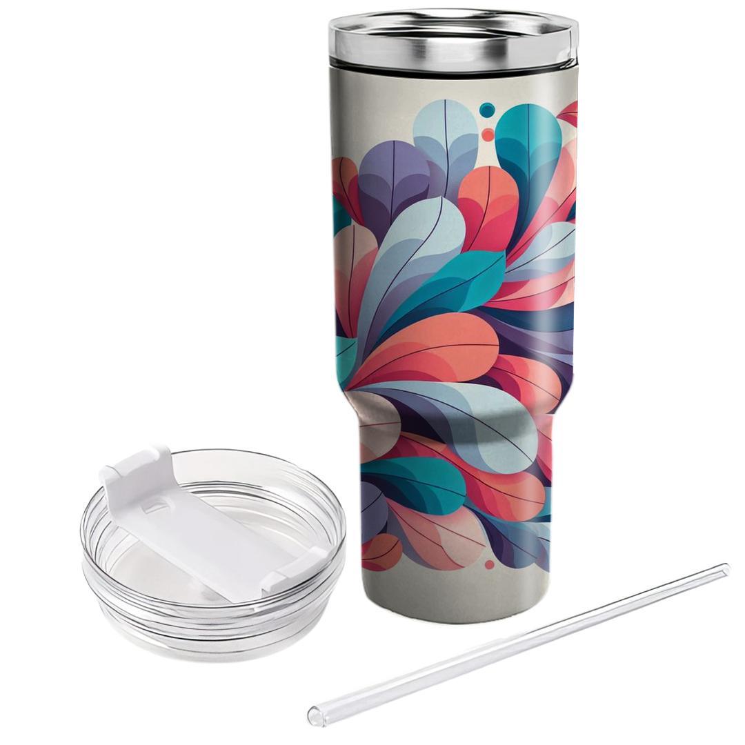Cascading Petal Design  Insulated Tumblers