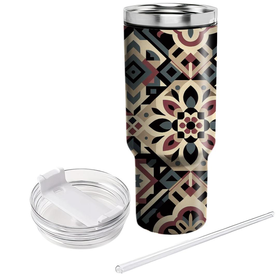 Ethnic Tile Pattern  Travel Tumblers