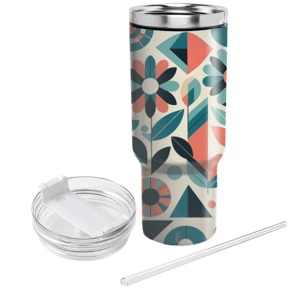 Geometric Flower Fusion Decorative Tumblers
