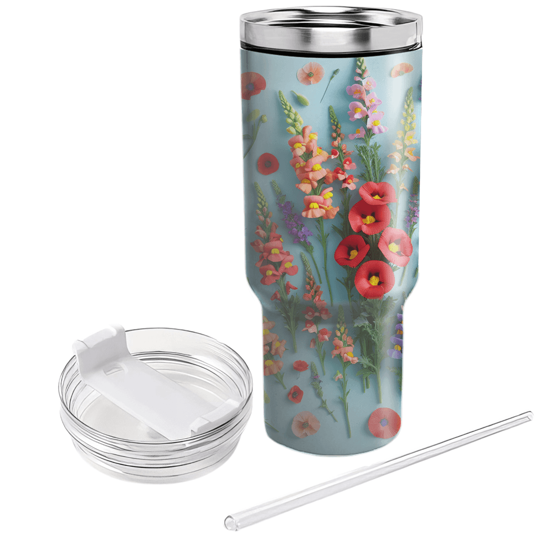 Whimsical Flower Dance  Travel Tumblers