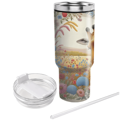 Charming Giraffe Meadow  Tumbler Cups