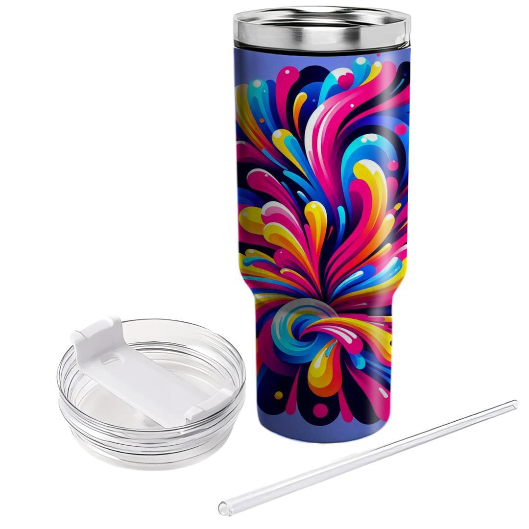  Color Burst  Tumblers With Lids