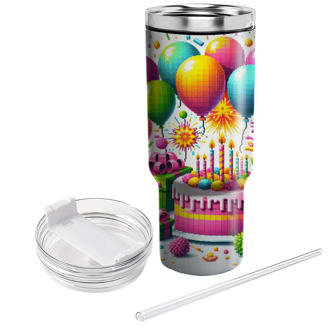 Pixel Party Celebration  Tumblers For Gifts