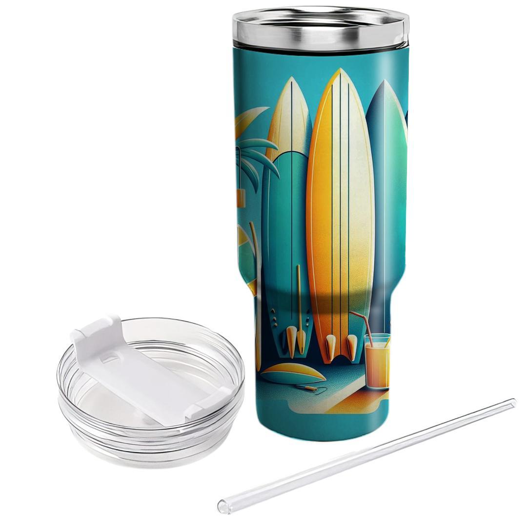 Summer Sunshine And Surf  Custom Tumblers
