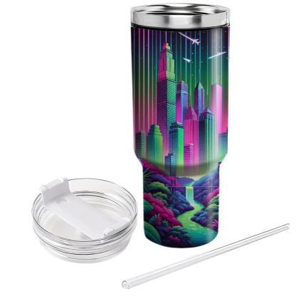 Neon Urban Jungle  Personalized Tumblers