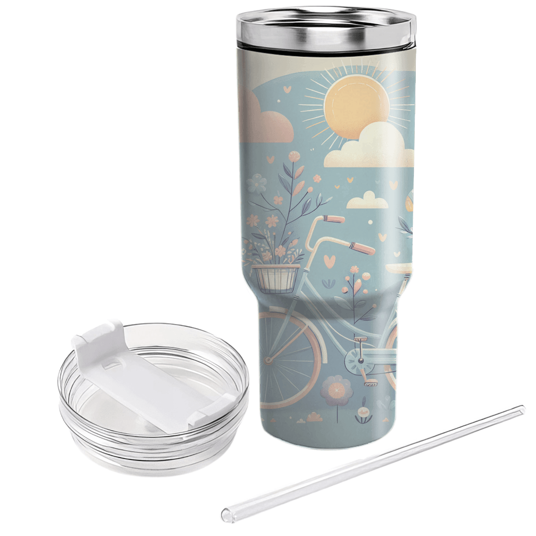 Vintage Bicycle Adventures Unique Tumblers