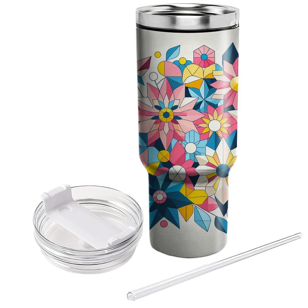 Delightful Geometric Flowers  Insulated Tumblers