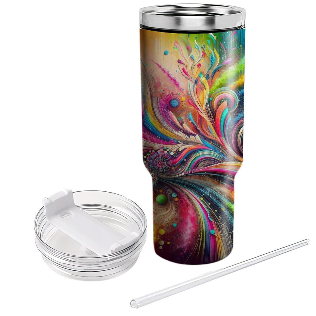 Cascading Colors - A Holi Festival  Tumbler Cups