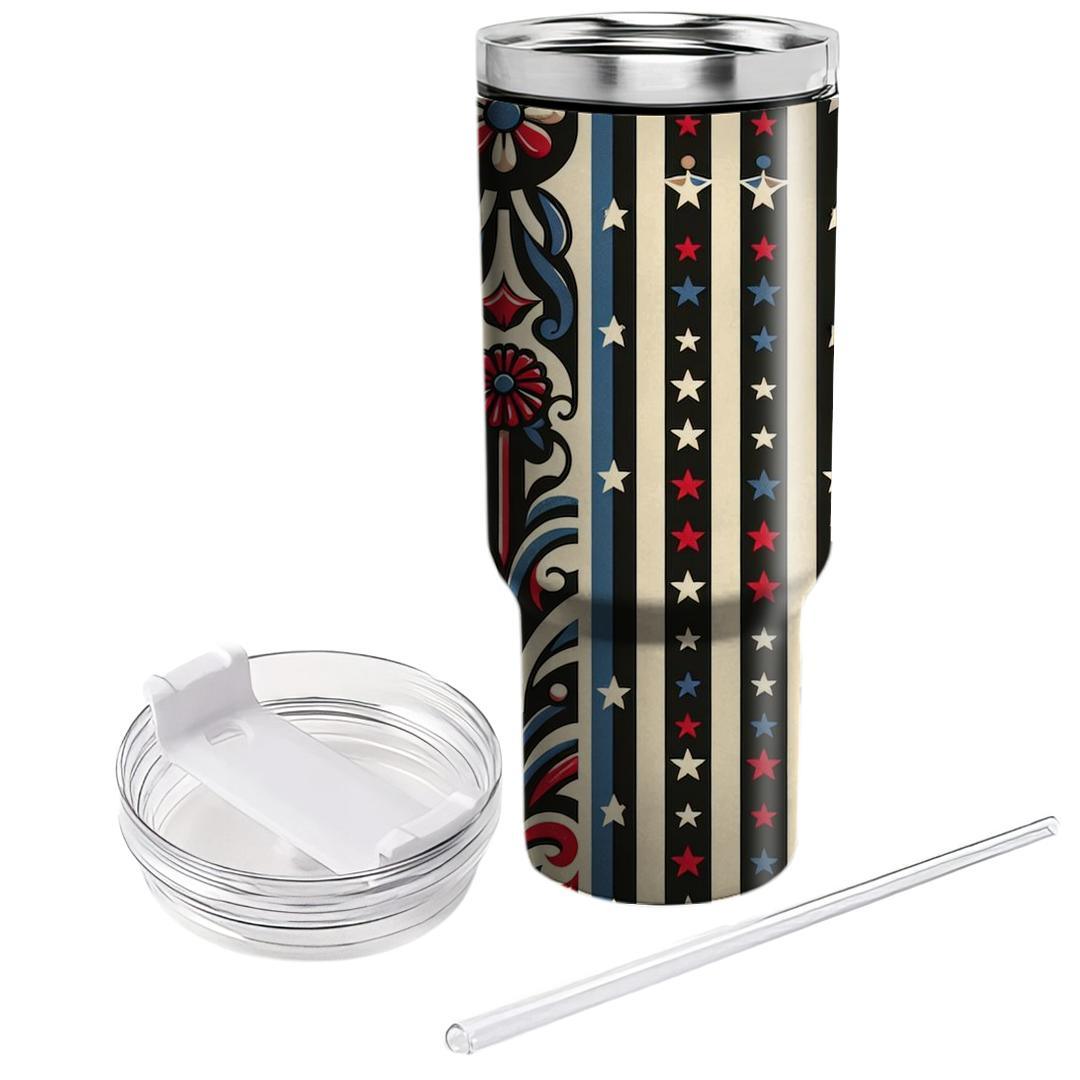 Vintage Circus Stripes  Tumblers For Gifts