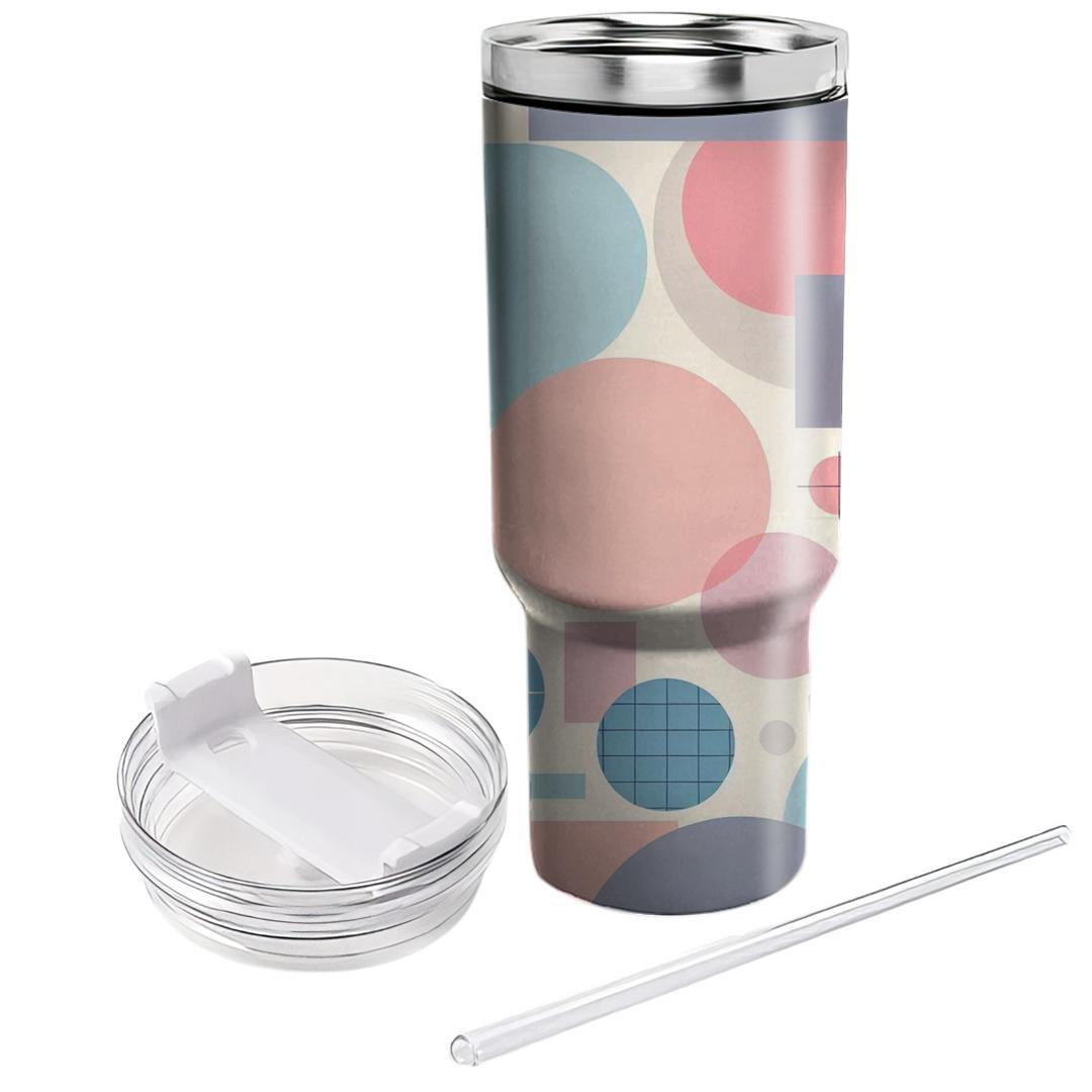 Pastel Geometric Harmony  Insulated Tumblers