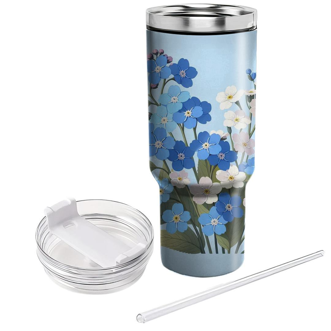Azure Blooms  Tumblers For Gifts