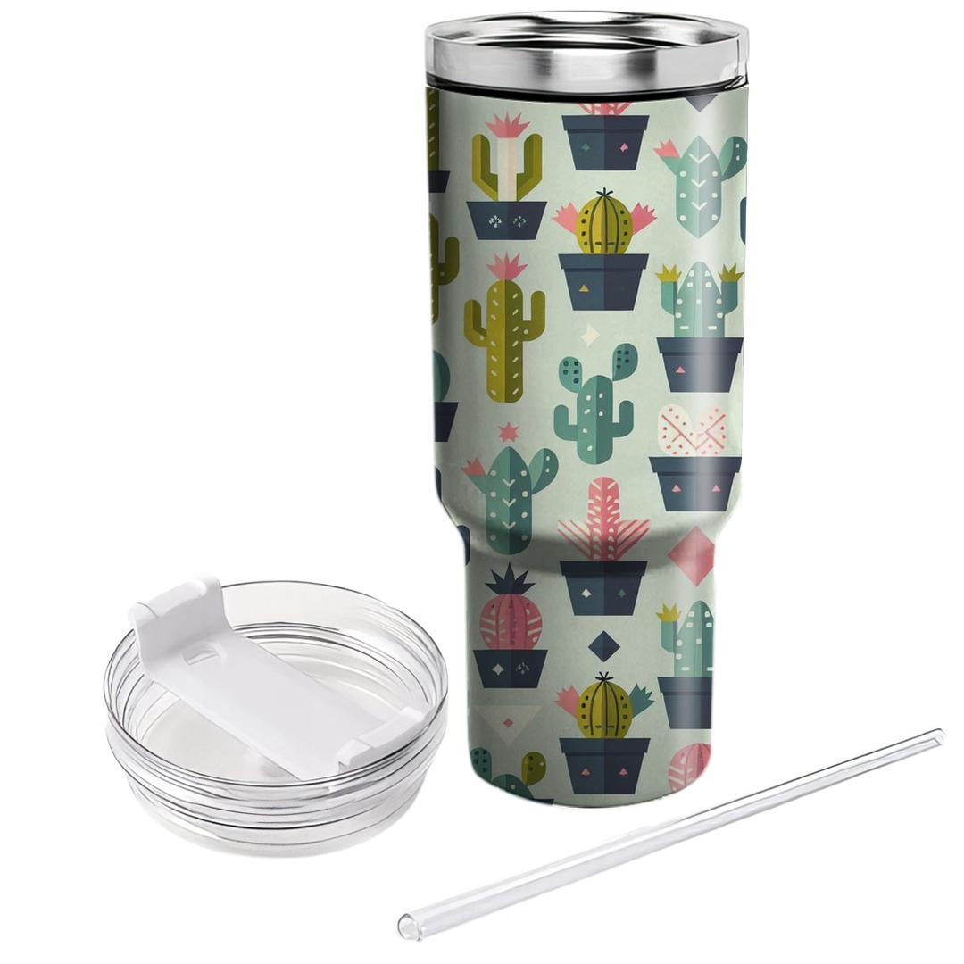 Charming Cactus Pattern  Tumblers For Gifts