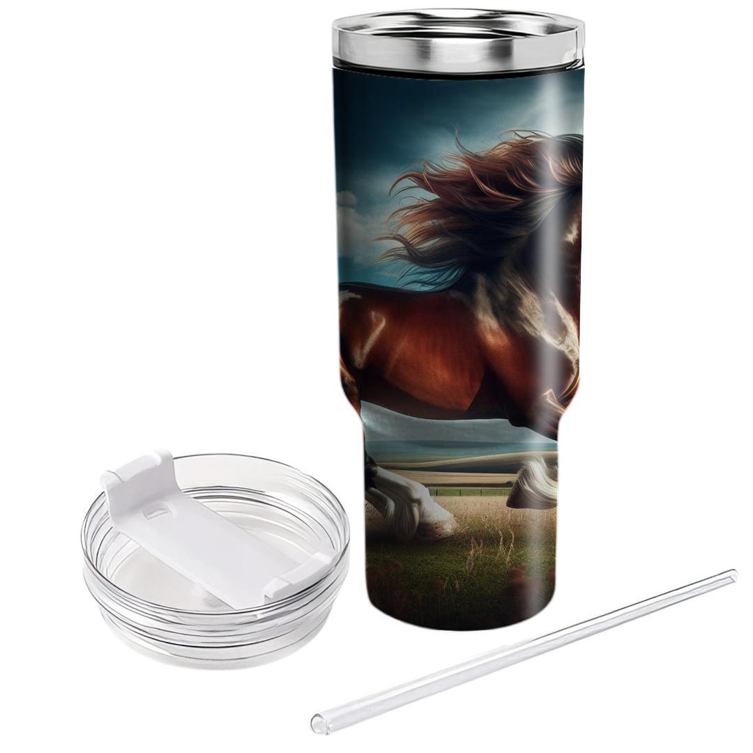 Majestic Horse Gallop  Travel Tumblers