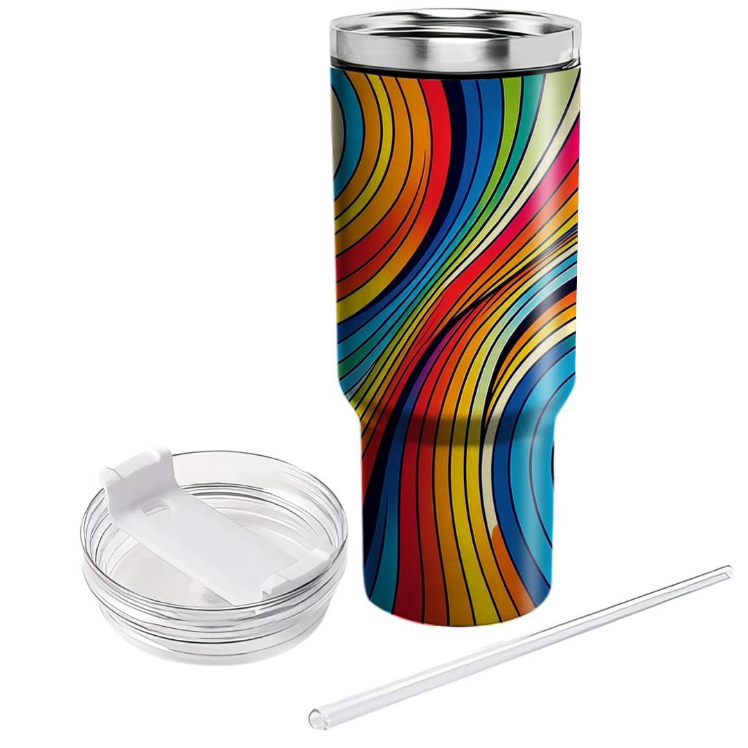 Chic Rainbow Palette  Travel Tumblers