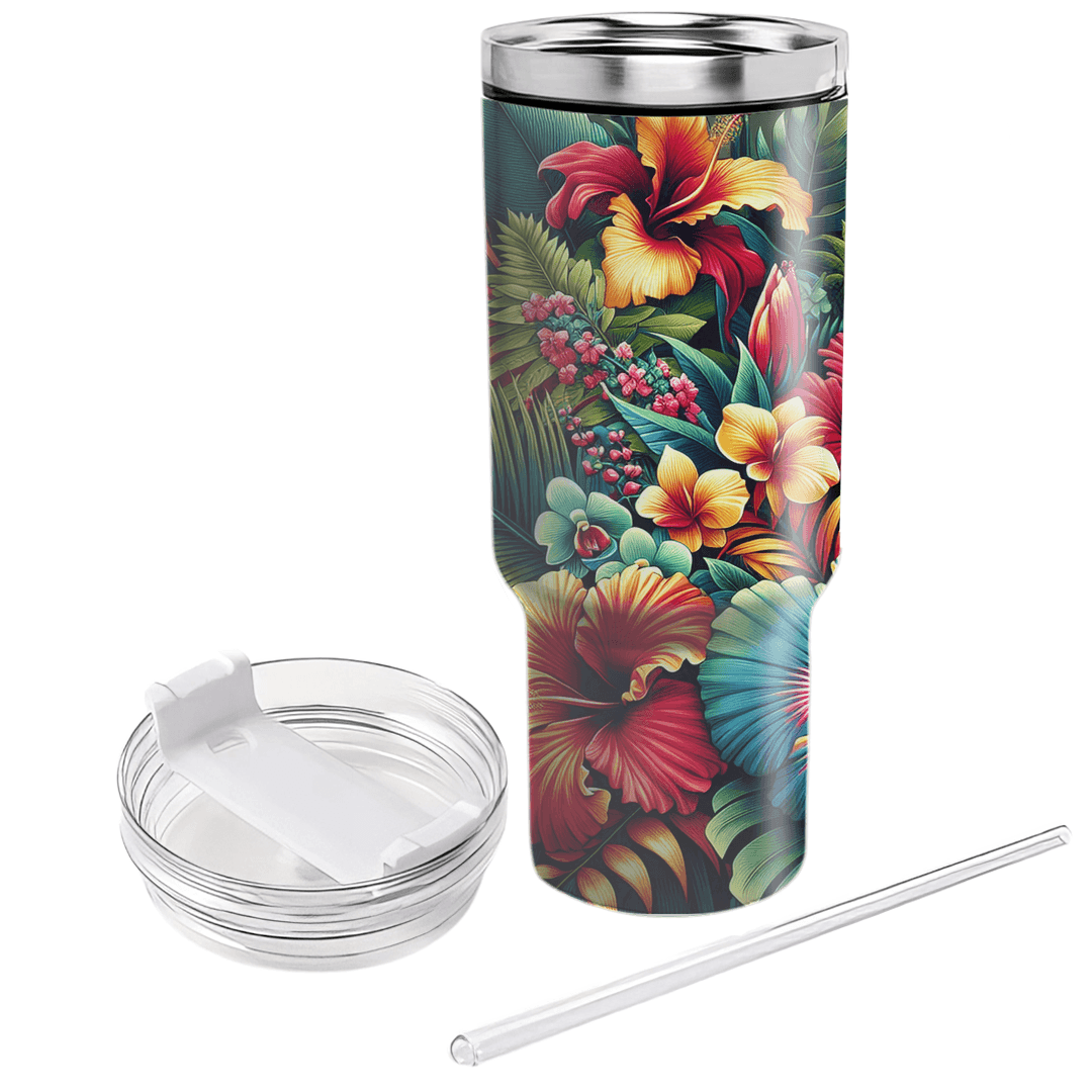 Lush Tropical Retreat  Tumblers With Lids
