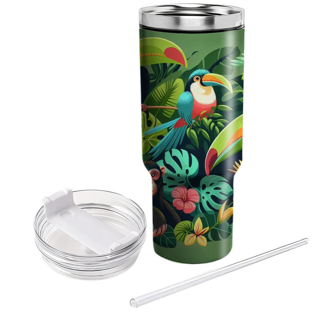 Funky Jungle Safari  Travel Tumblers