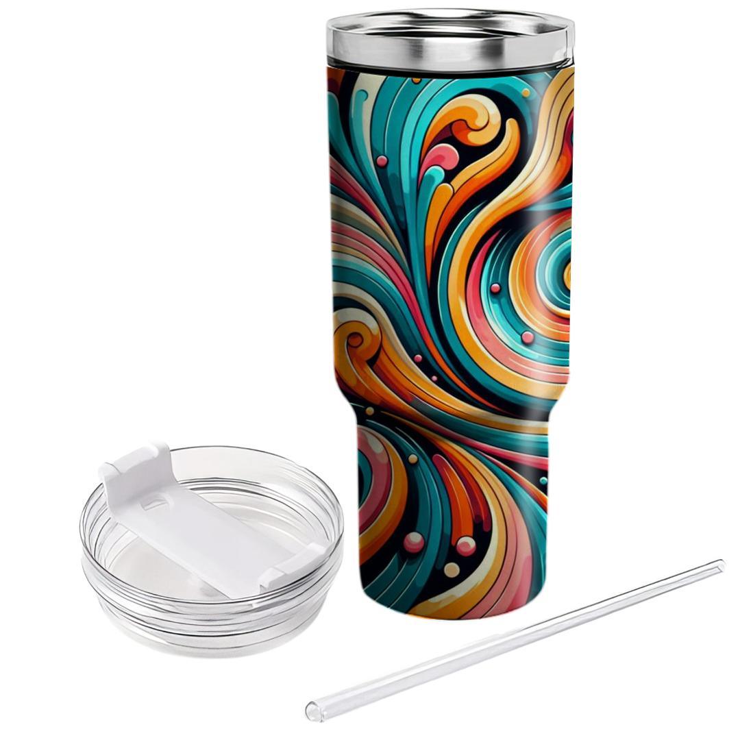 Groovy Abstract Patterns  Custom Tumblers