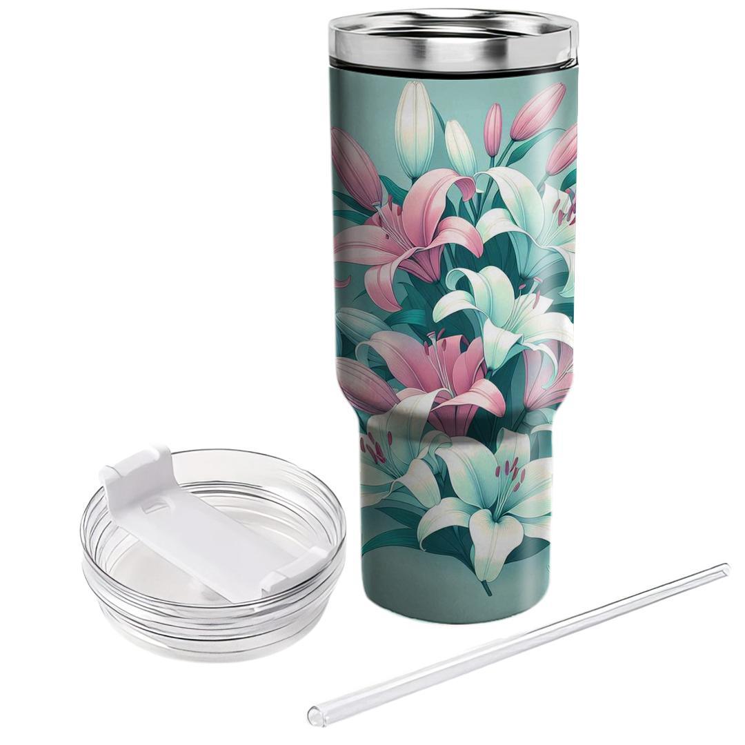 Ethereal Lily Whispers  Decorative Tumblers