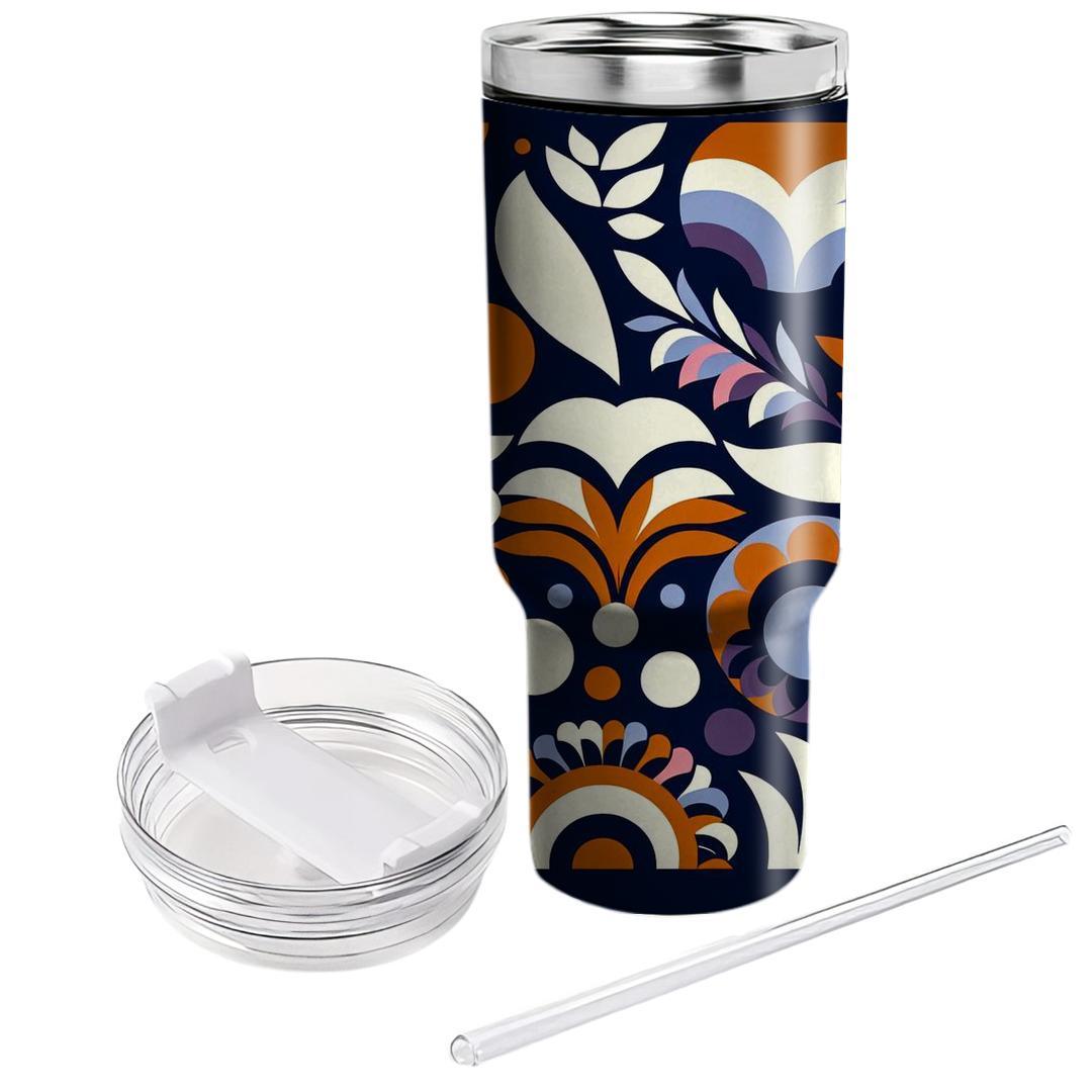 Chic Mod Floral  Custom Tumblers