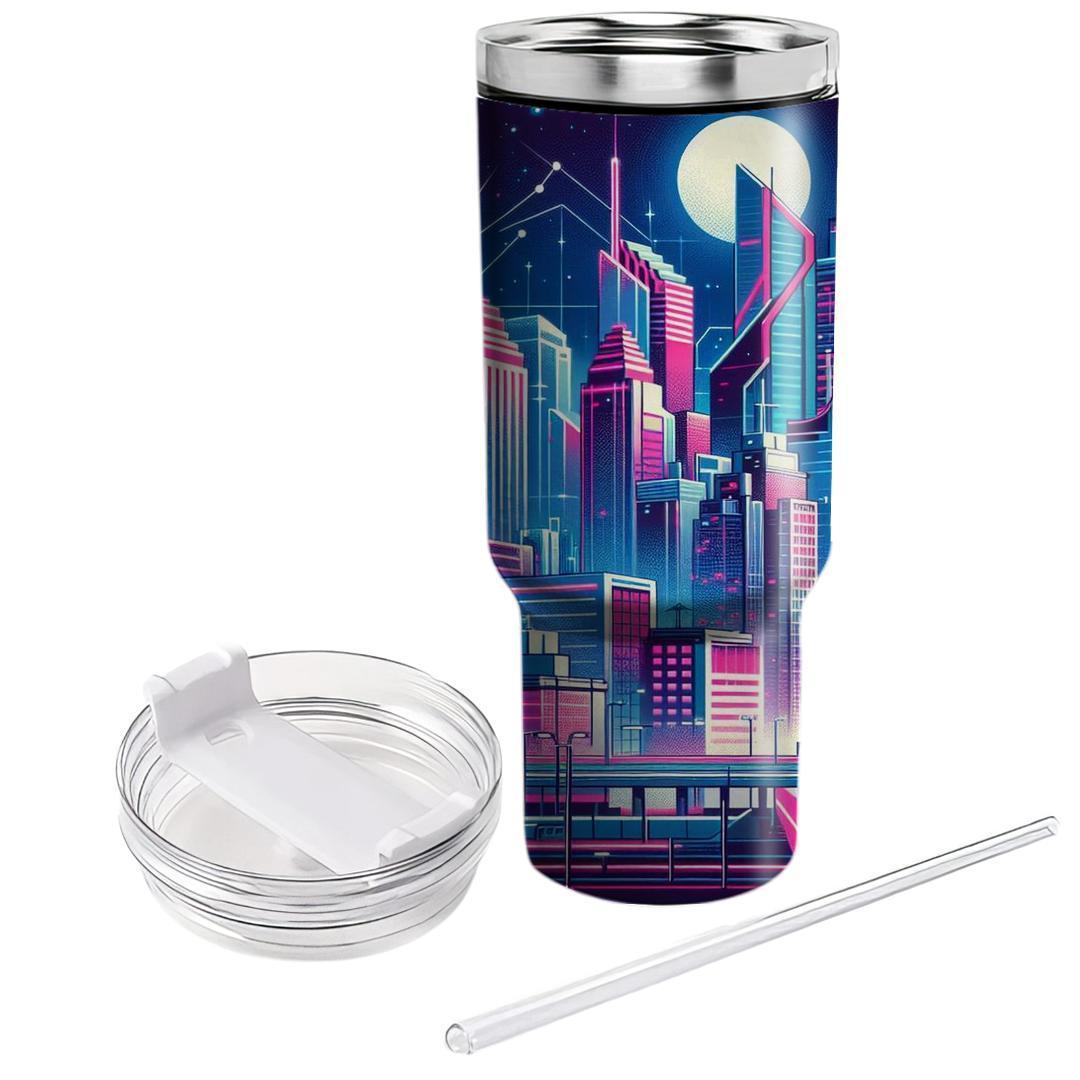 Cyber City Lights  Tumbler Cups