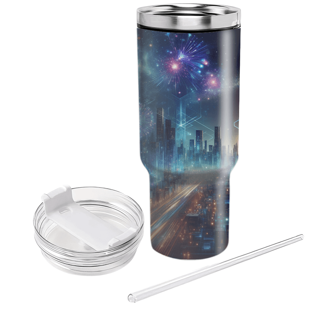 Dreamscape New Year - A Vision Of Tomorrow Custom Tumblers