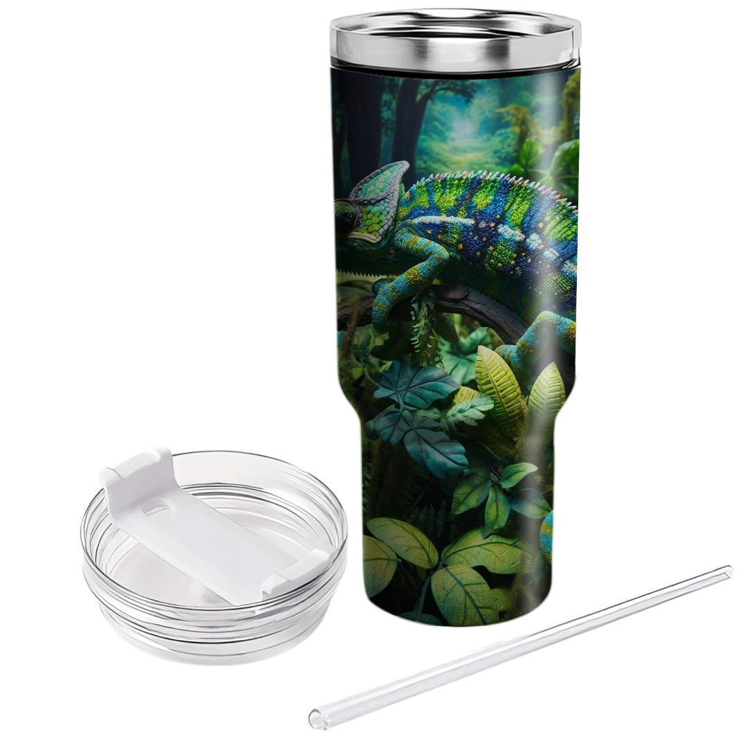 Exotic Chameleon Camouflage  Tumblers With Lids