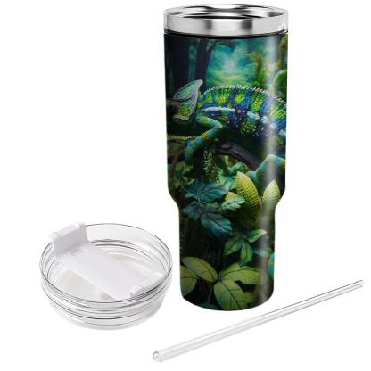 Exotic Chameleon Camouflage  Tumblers With Lids