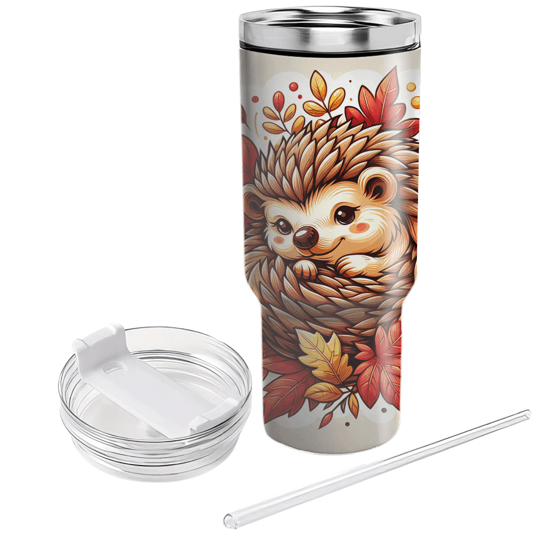 Charming Hedgehog Cuddle  Tumblers With Lids