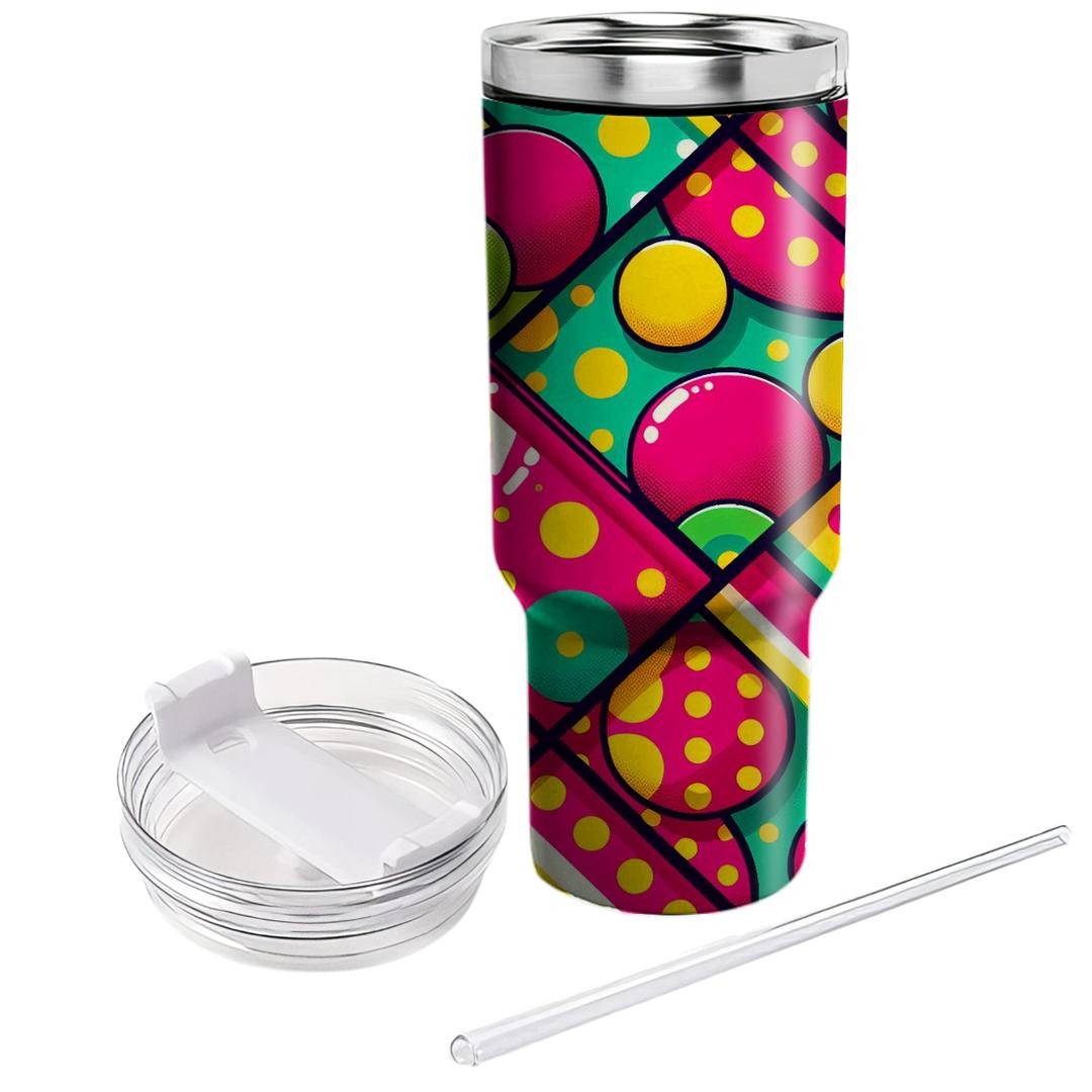 Abstract Polka Dot Jive Tumblers For Gifts