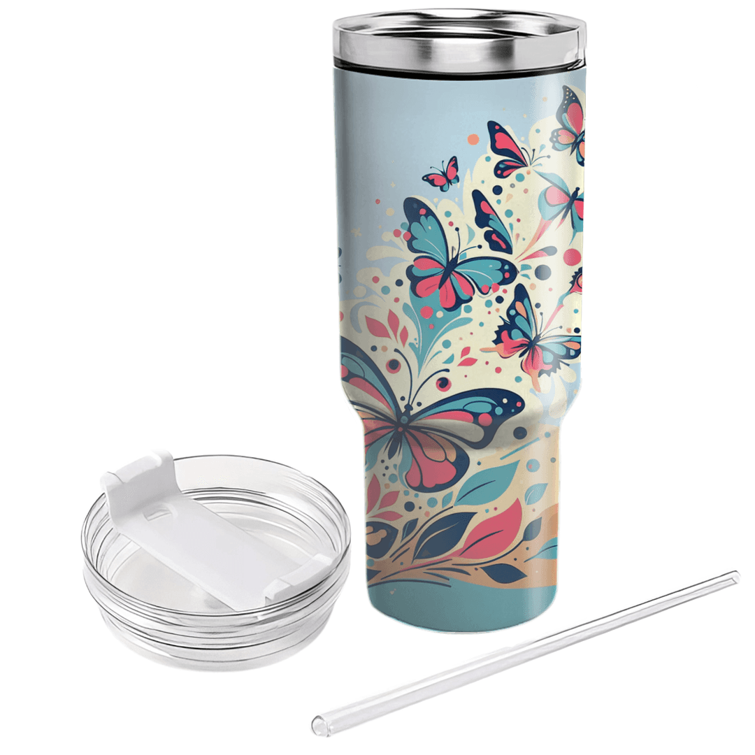 Cheerful Butterflies  Custom Tumblers
